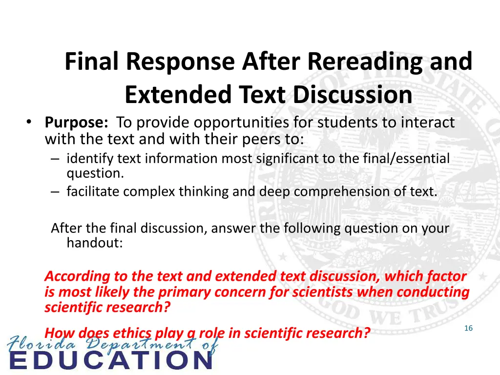 final response after rereading and extended text