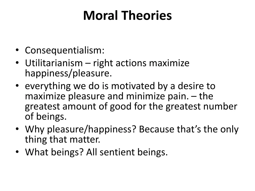 moral theories