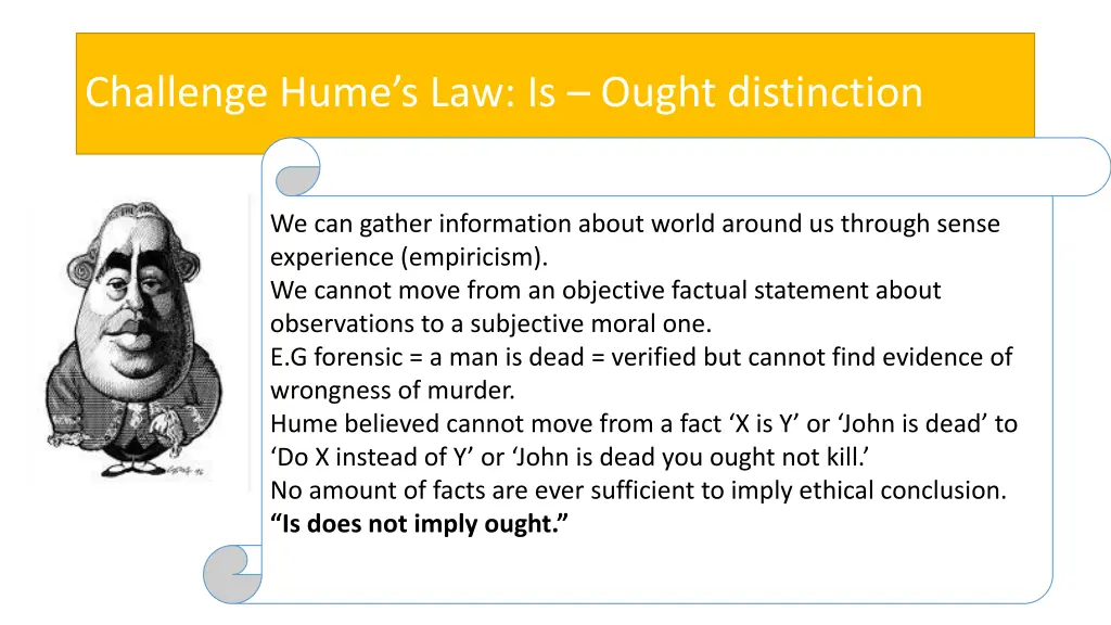 challenge hume s law is ought distinction