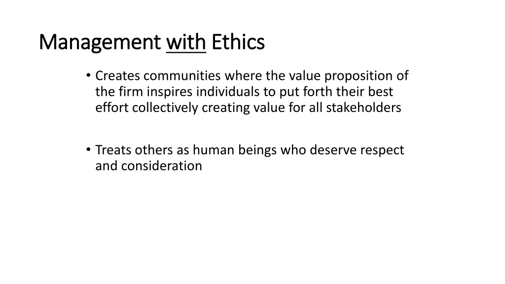 management management with
