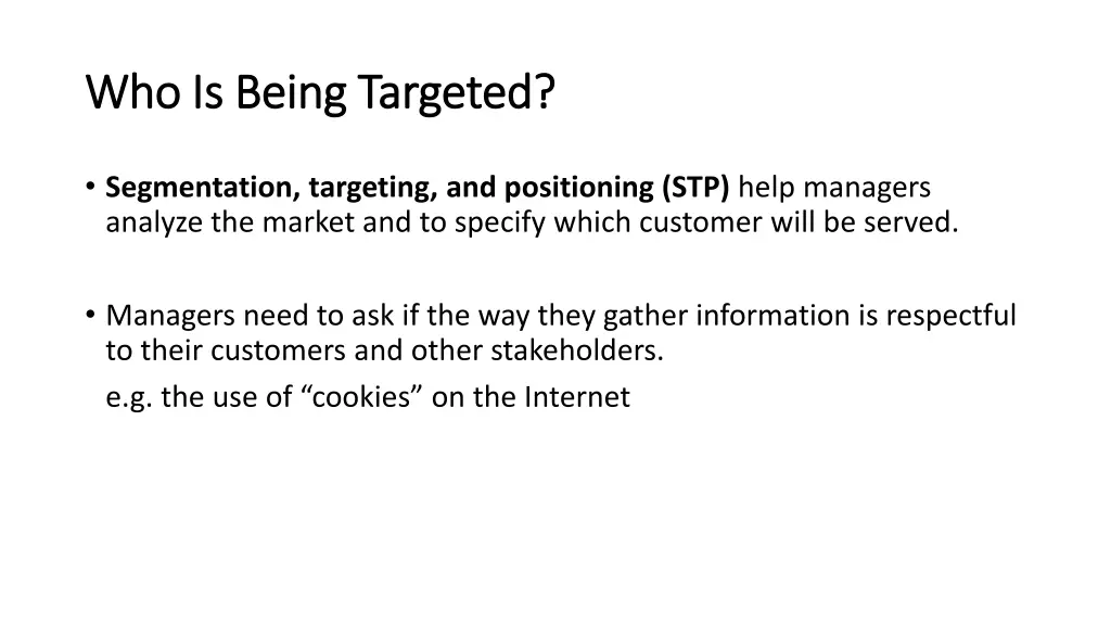 who is being targeted who is being targeted