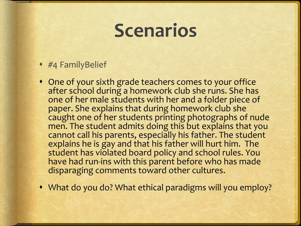 scenarios 3