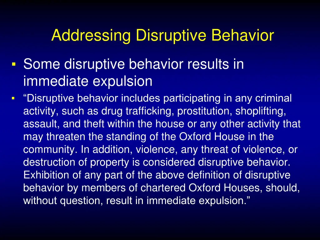 addressing disruptive behavior 2