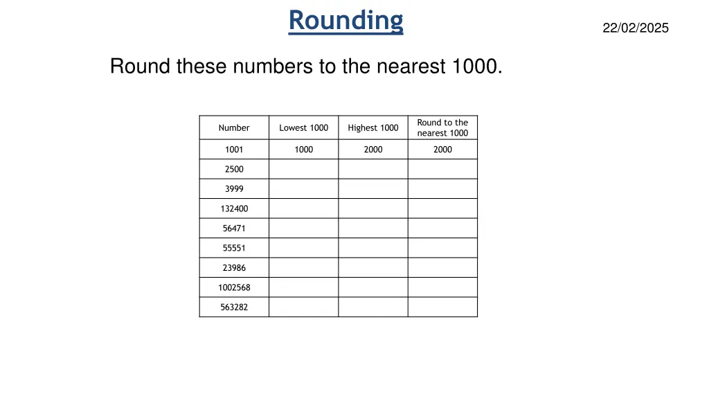 rounding 10