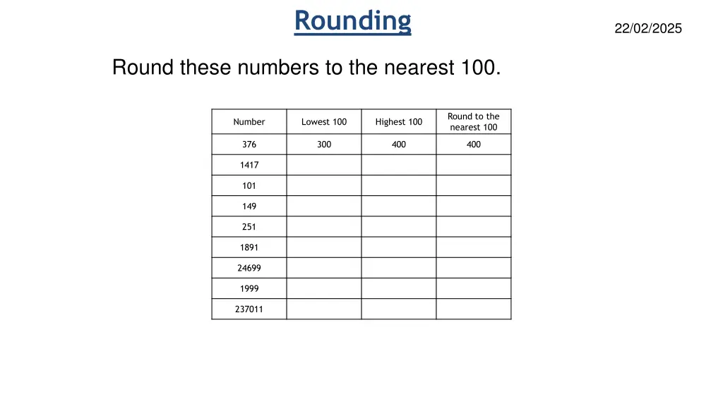 rounding 9