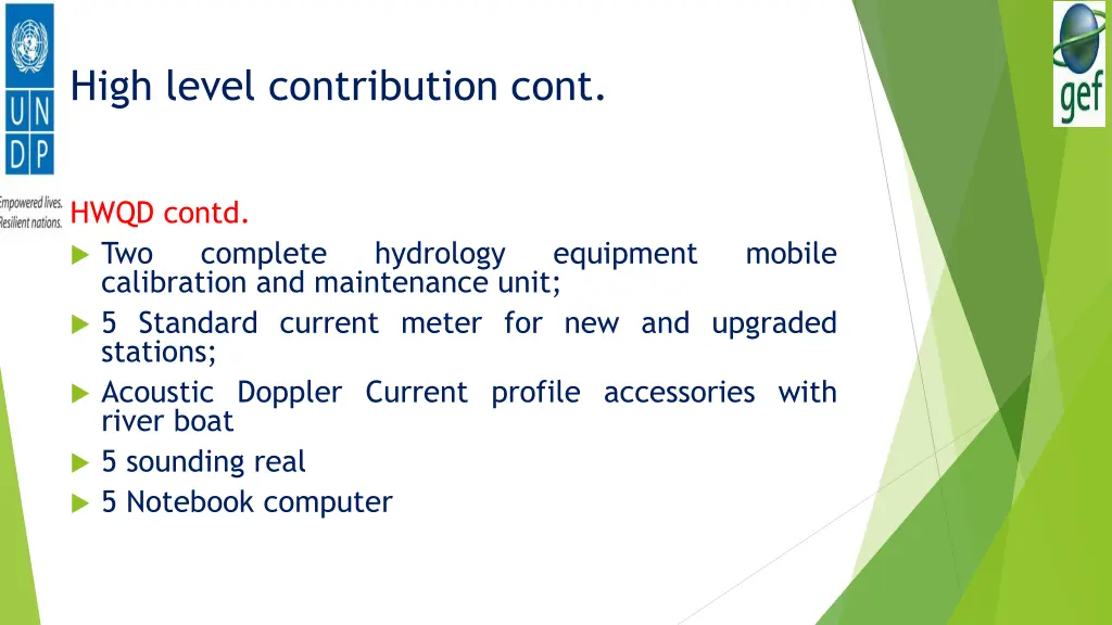 high level contribution cont