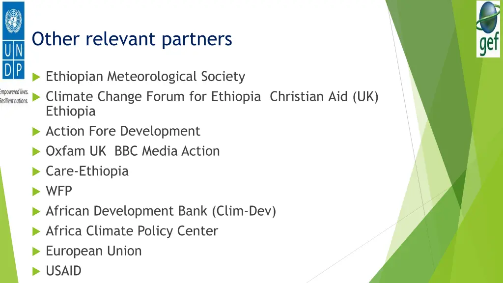 other relevant partners