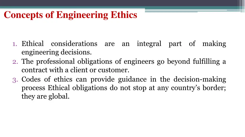 concepts of engineering ethics