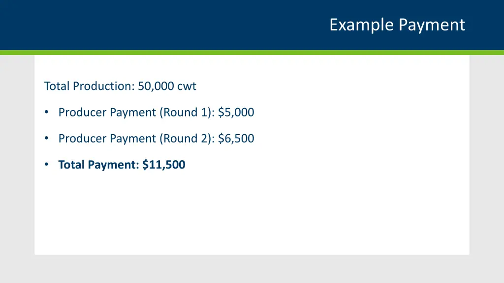 example payment