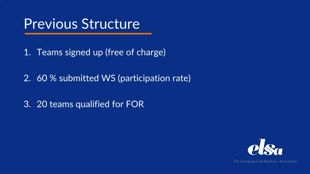 previous structure