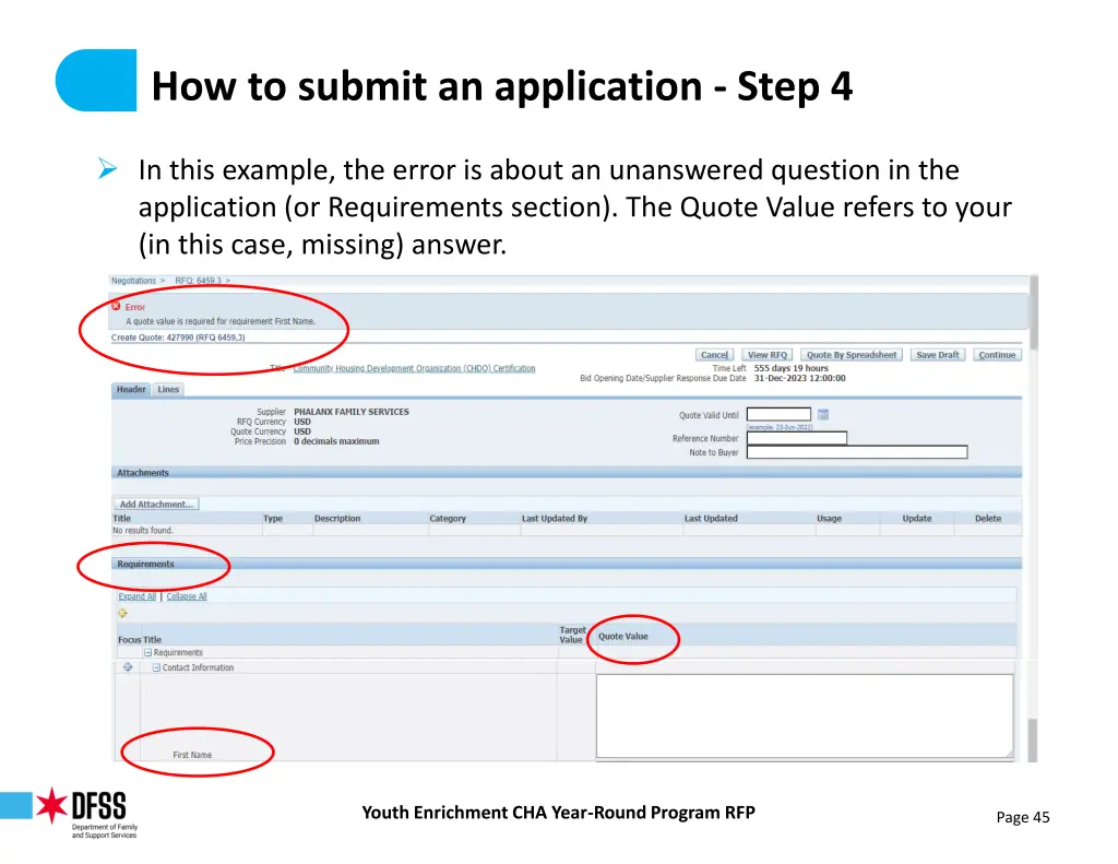 how to submit an application step 4