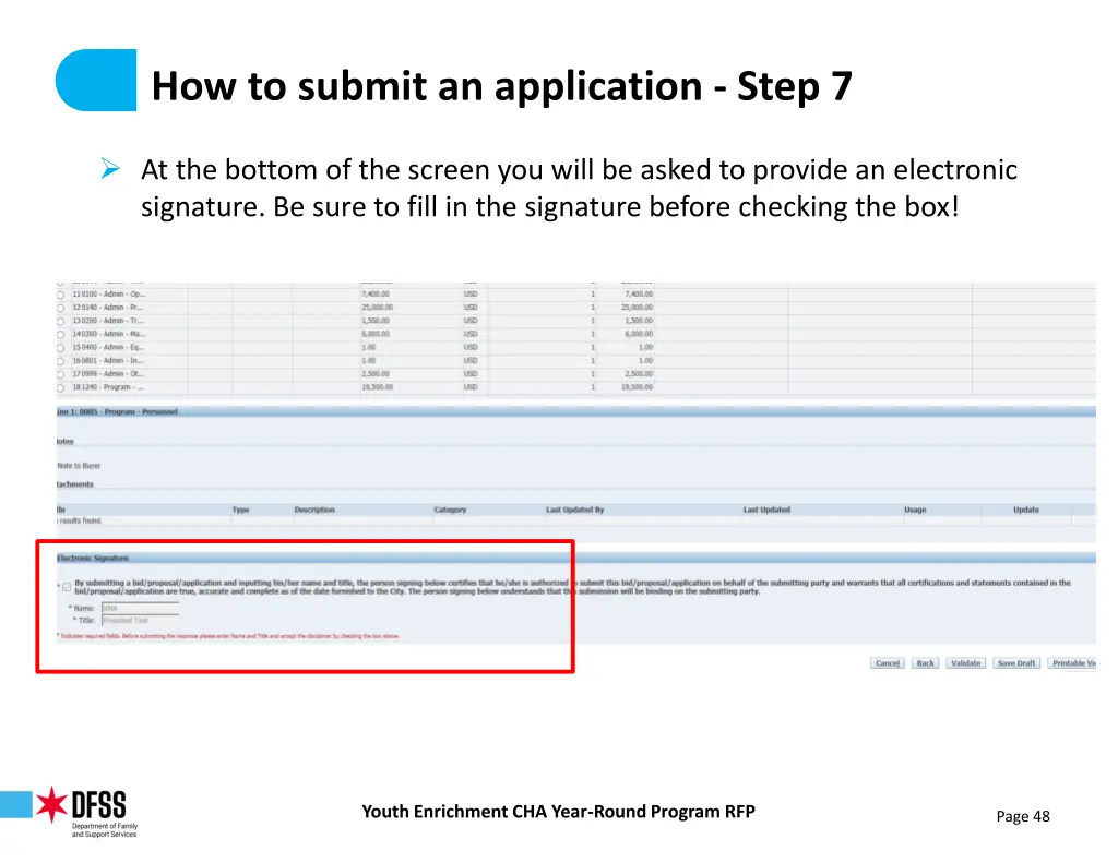 how to submit an application step 7