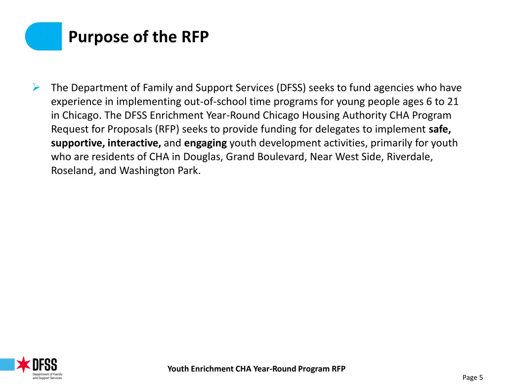 purpose of the rfp