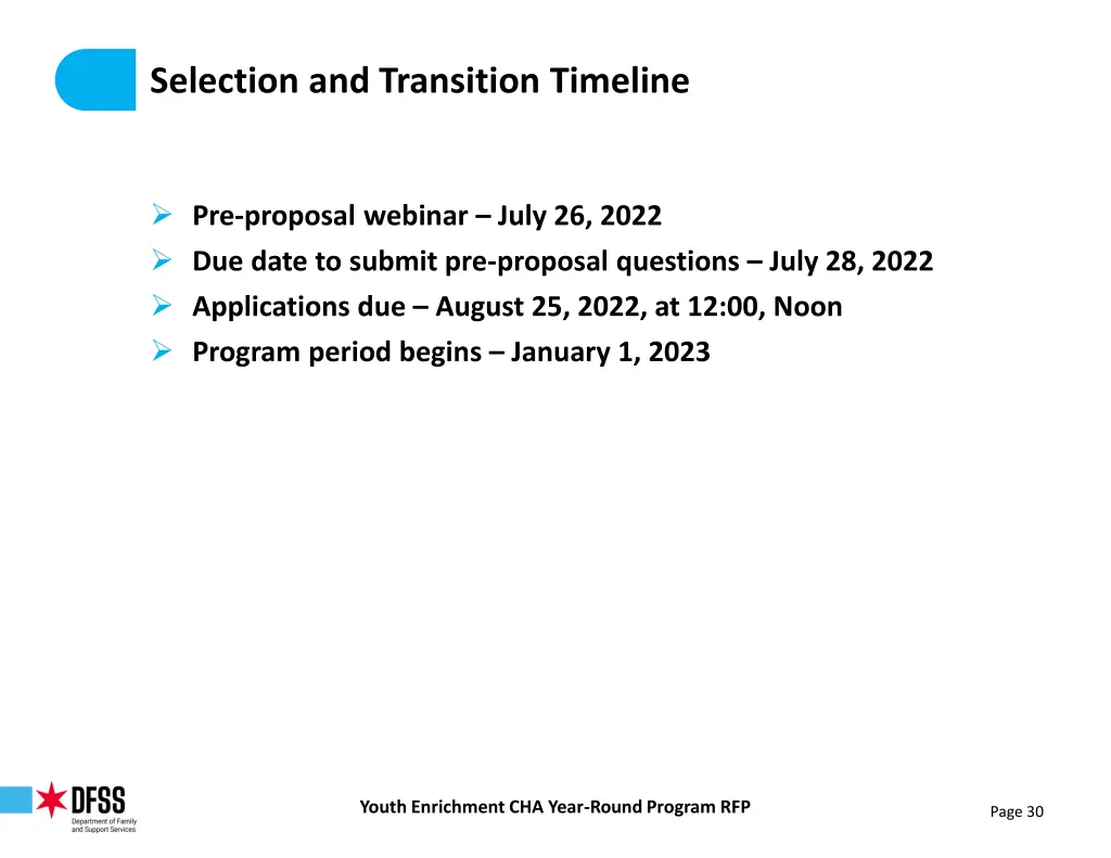 selection and transition timeline