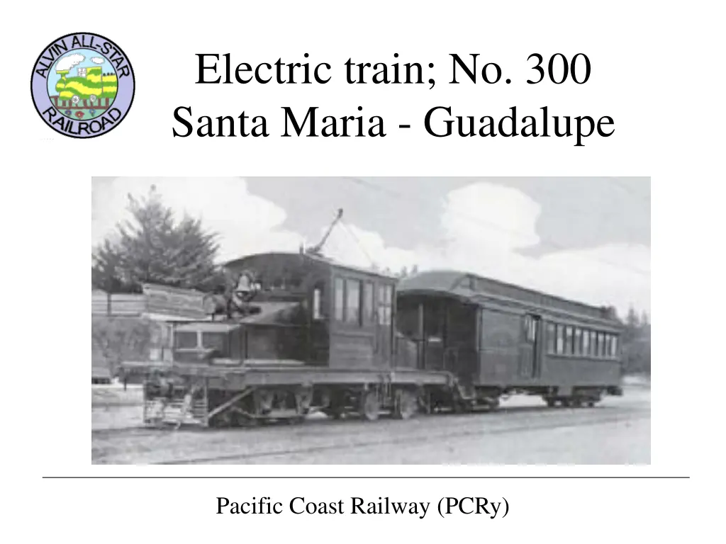 electric train no 300 santa maria guadalupe
