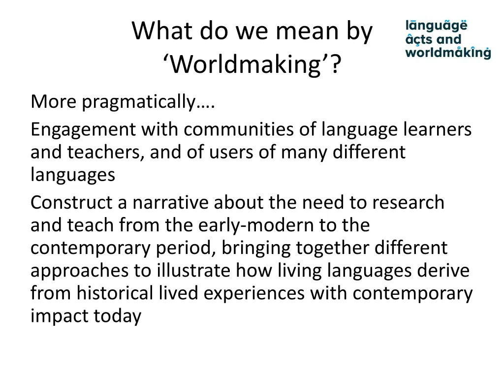 what do we mean by worldmaking
