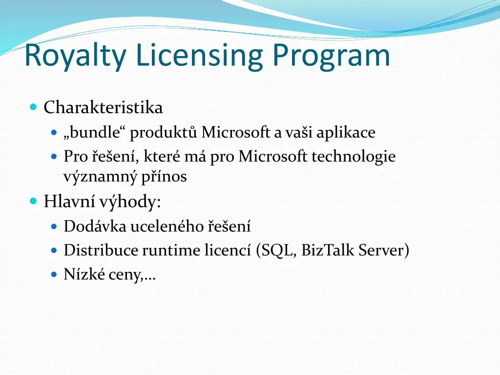 royalty licensing program
