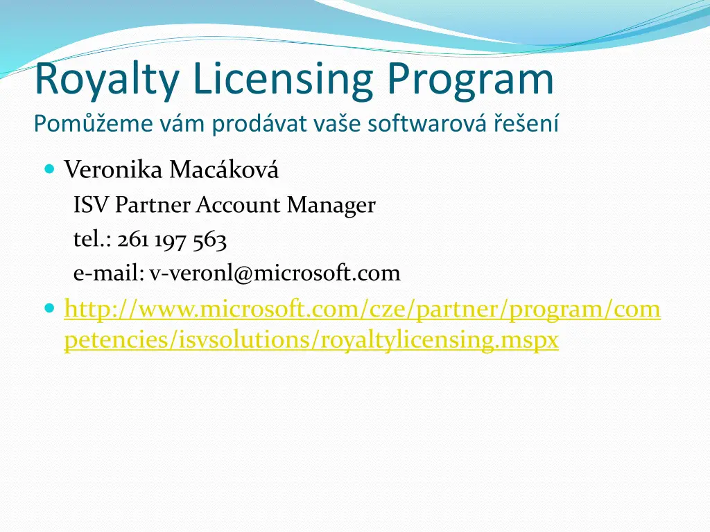 royalty licensing program pom eme v m prod 1