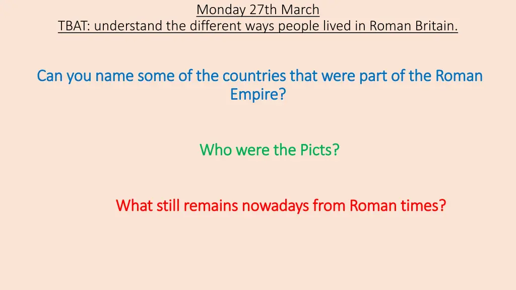 monday 27th march 1
