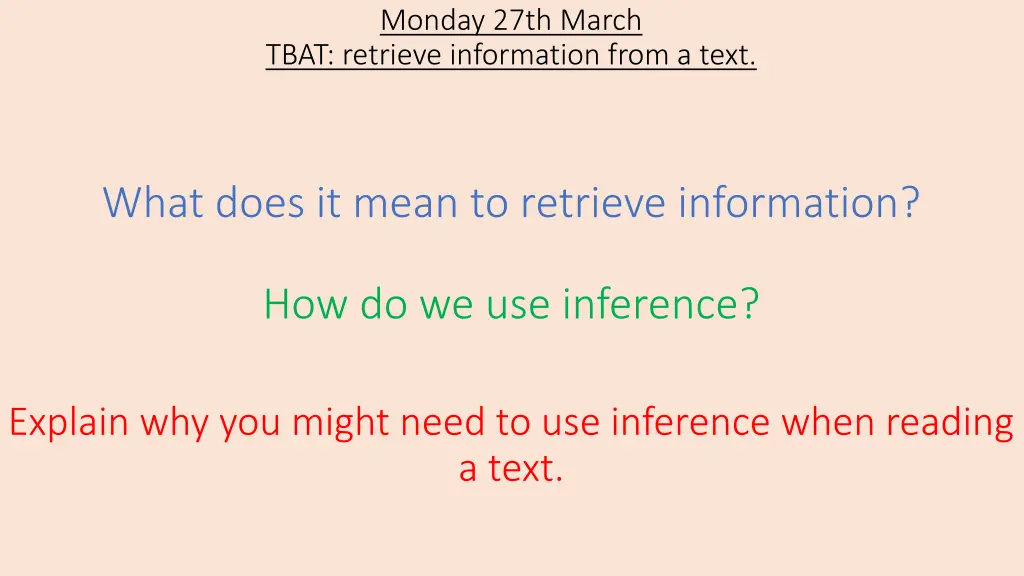 monday 27th march tbat retrieve information from 1