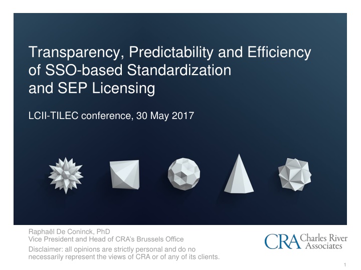 transparency predictability and efficiency