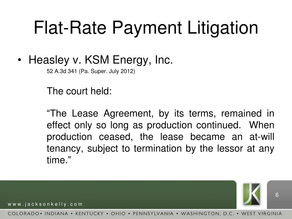 flat rate payment litigation 1
