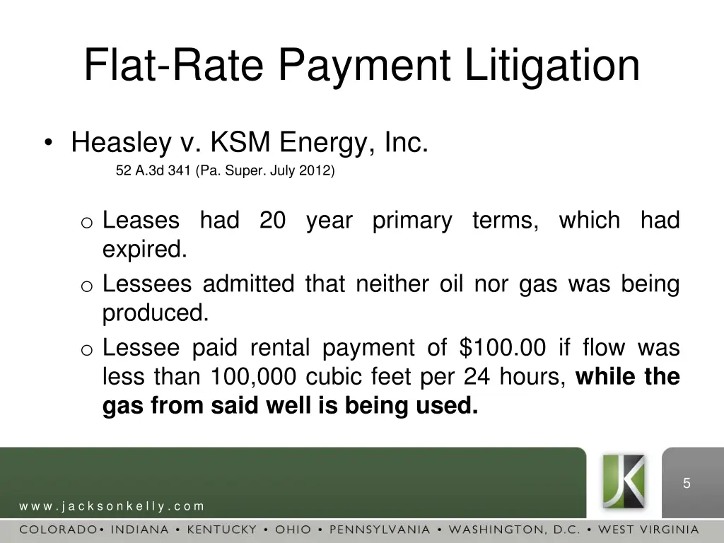 flat rate payment litigation