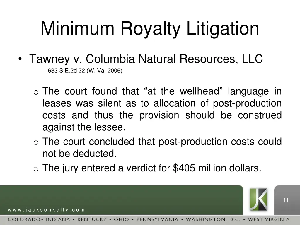 minimum royalty litigation 2