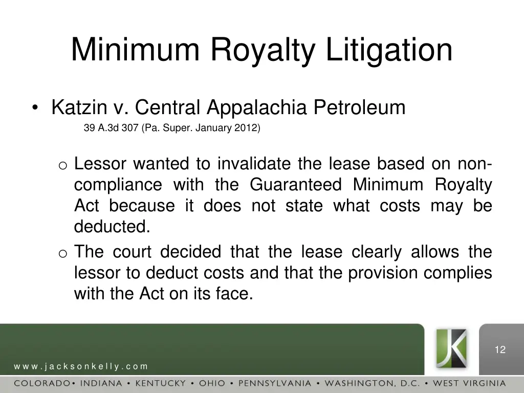 minimum royalty litigation 3