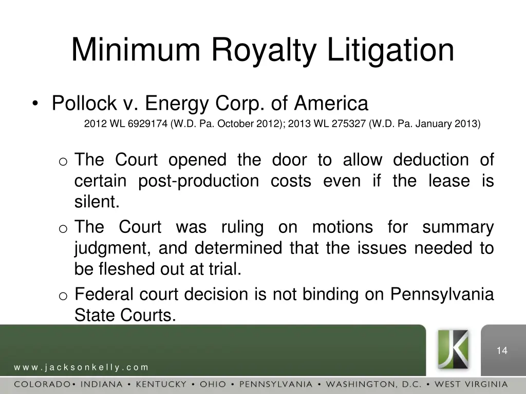 minimum royalty litigation 5