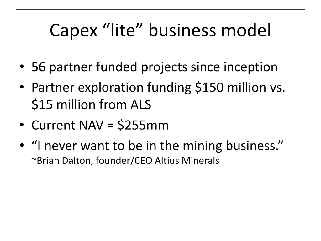 capex lite business model