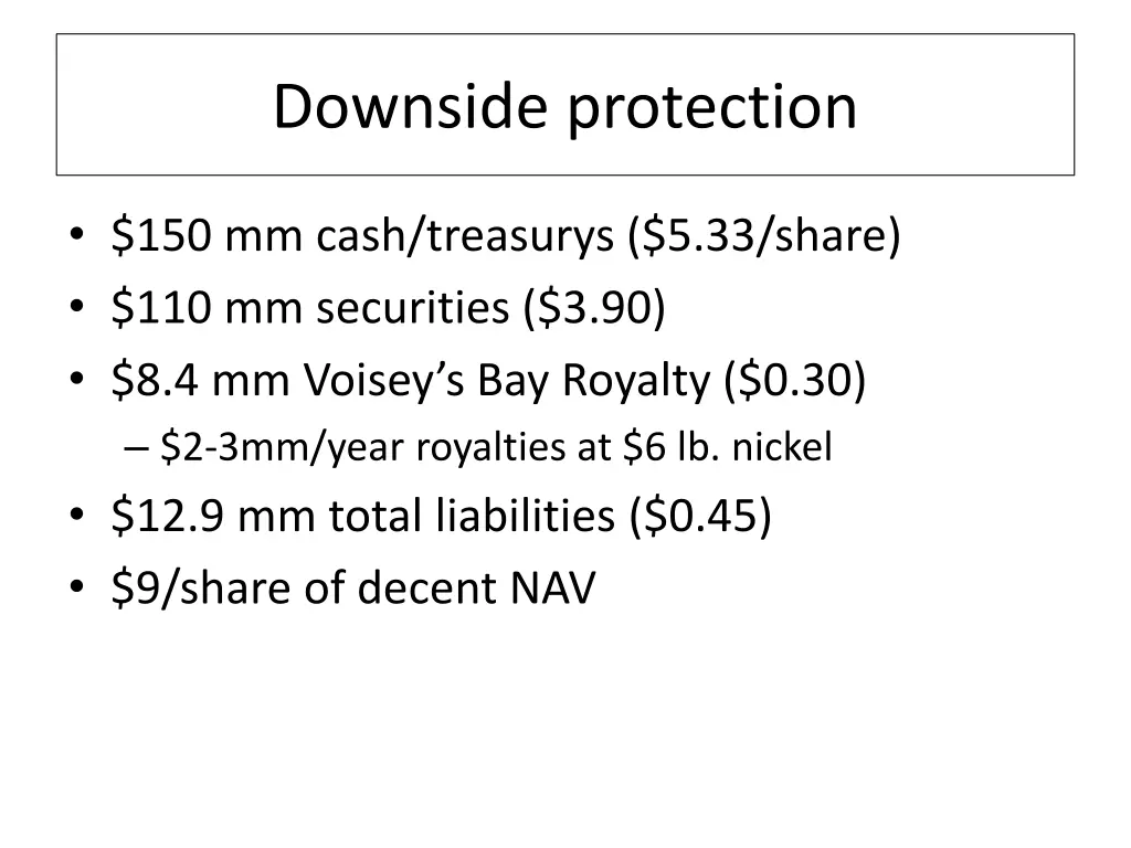 downside protection
