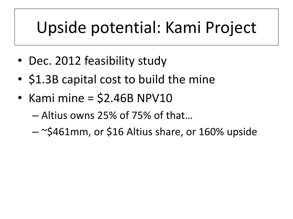 upside potential kami project 1