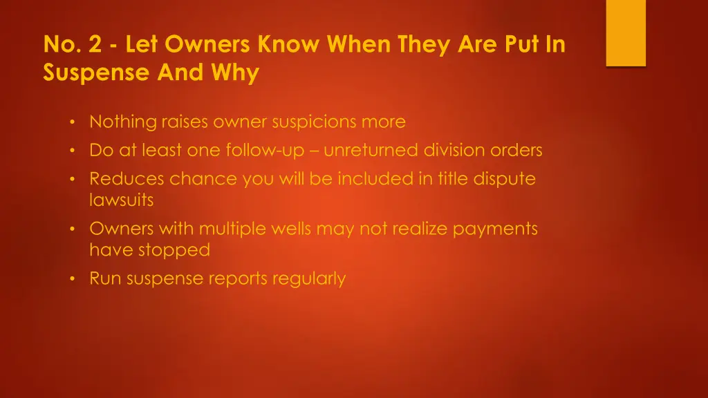 no 2 let owners know when they