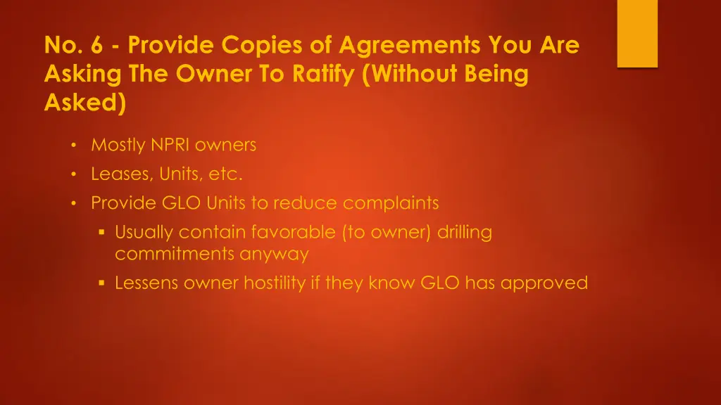 no 6 provide copies of agreements you are asking