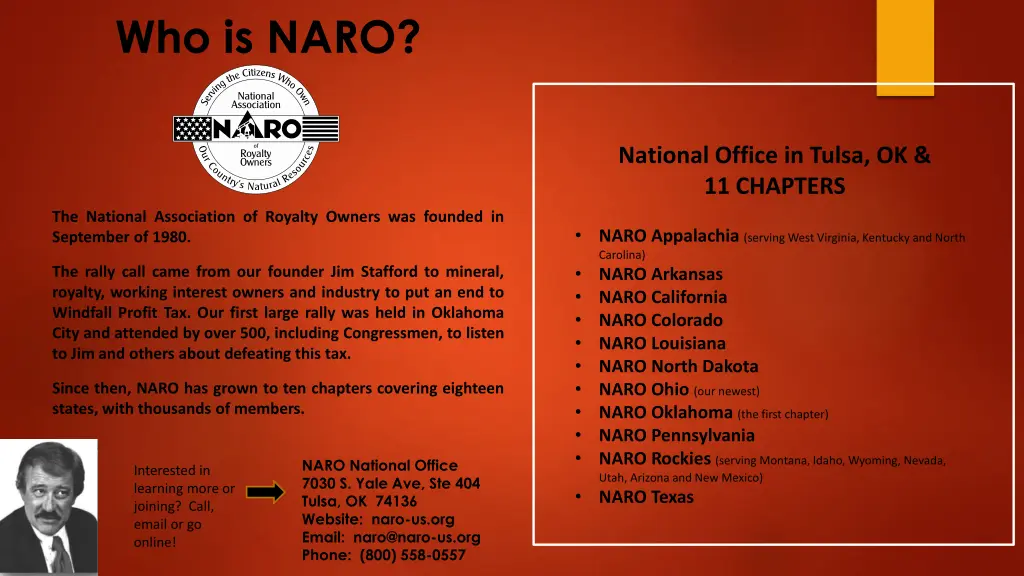 who is naro
