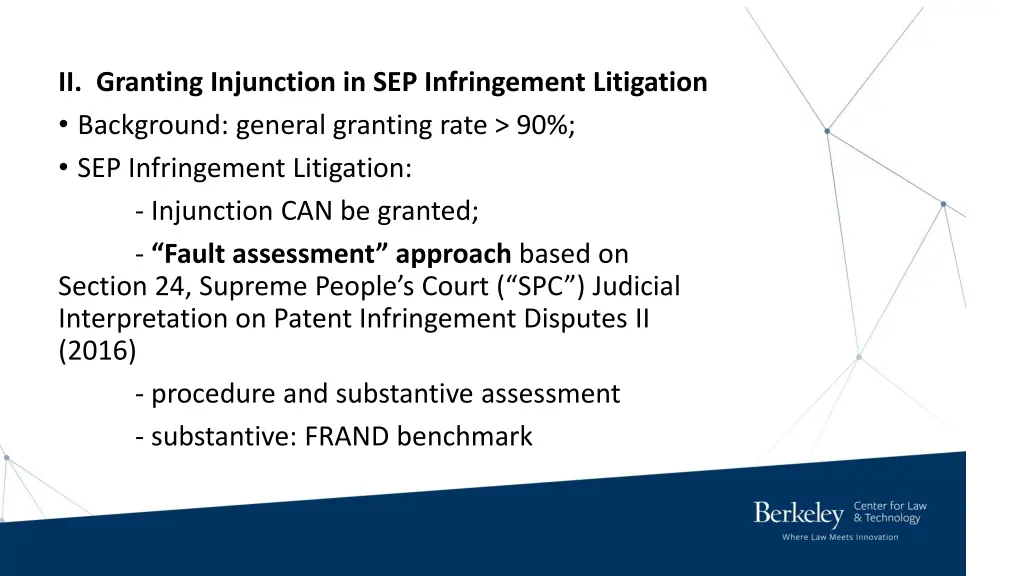 ii granting injunction in sep infringement