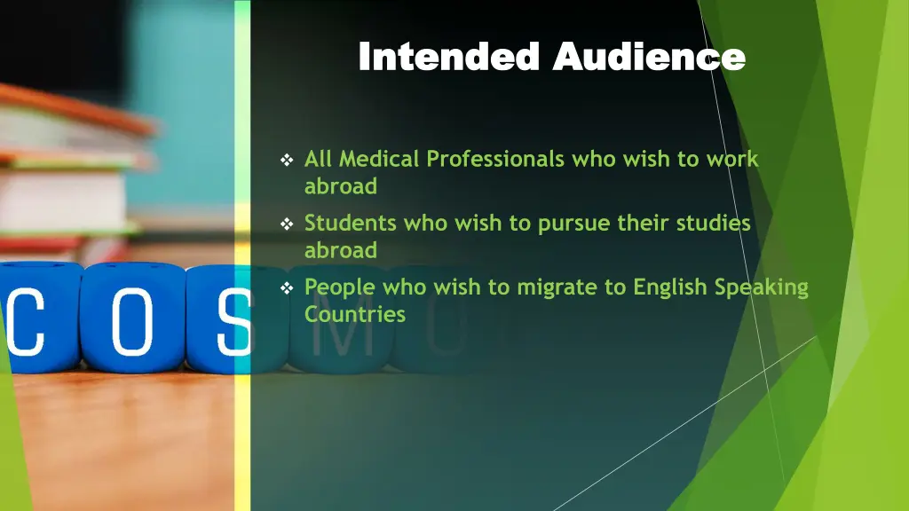 intended audience intended audience