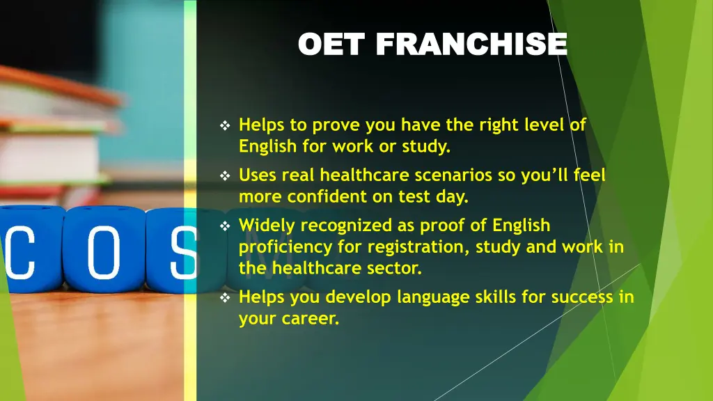 oet franchise oet franchise