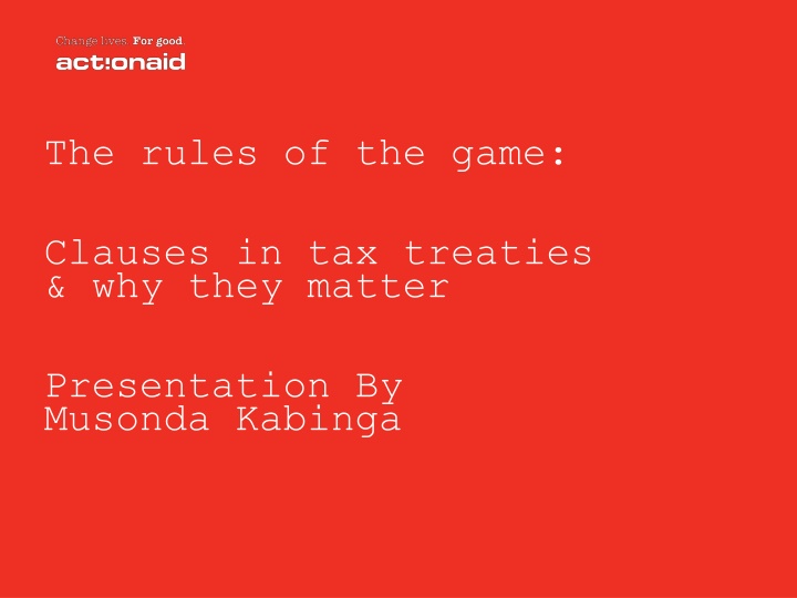 the rules of the game