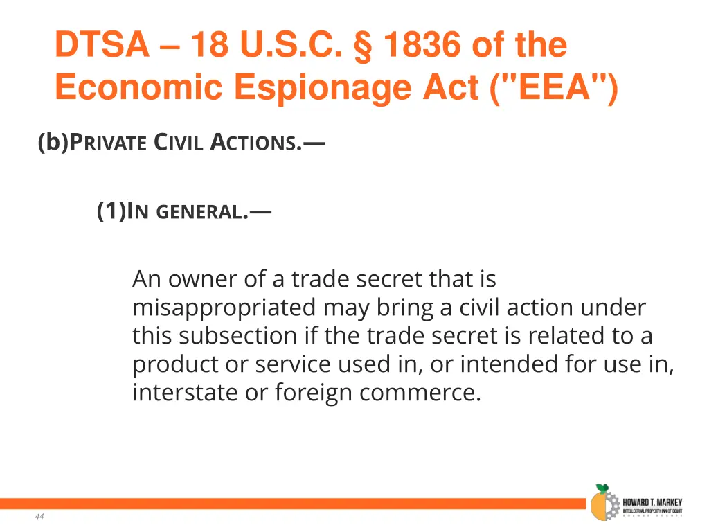 dtsa 18 u s c 1836 of the economic espionage