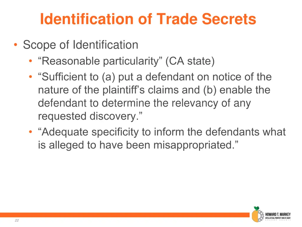 identification of trade secrets 2