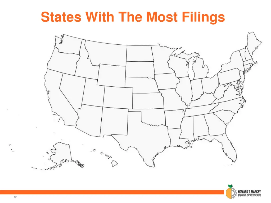 states with the most filings all districts