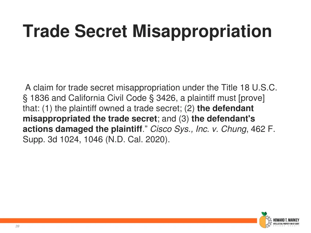 trade secret misappropriation