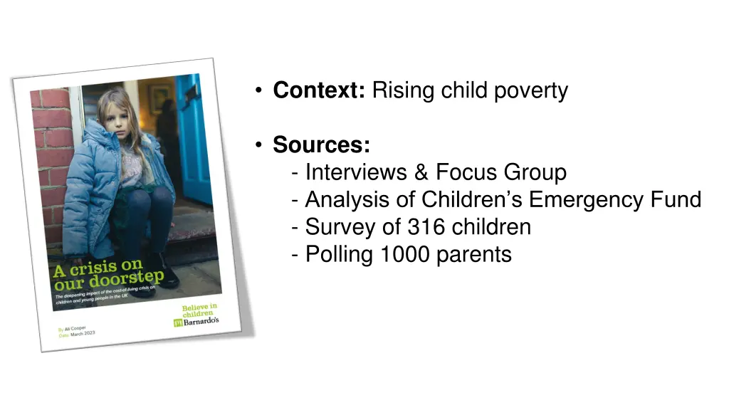 context rising child poverty