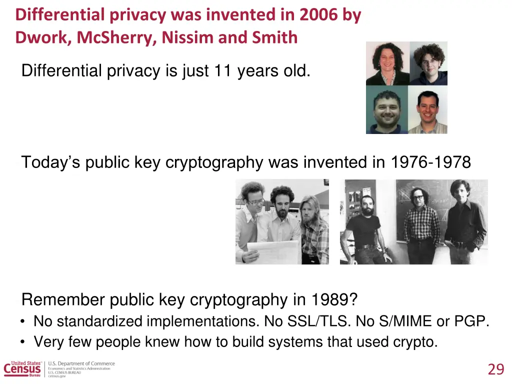 differential privacy was invented in 2006