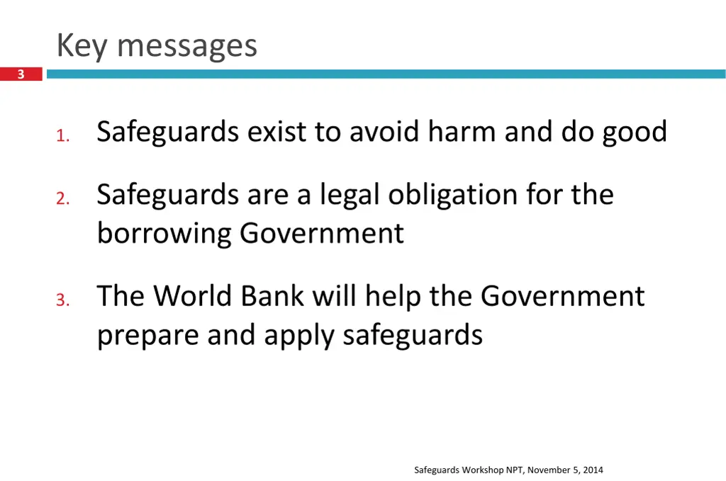 key messages