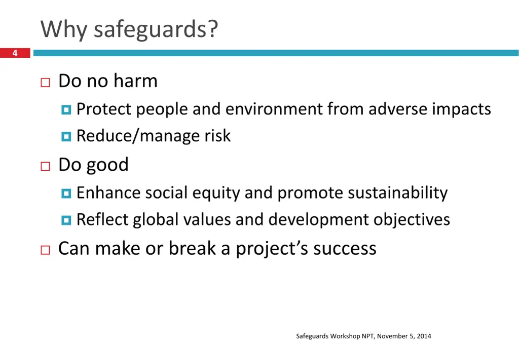 why safeguards