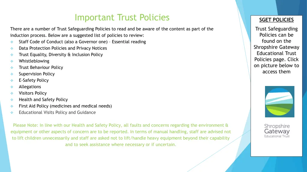 important trust policies