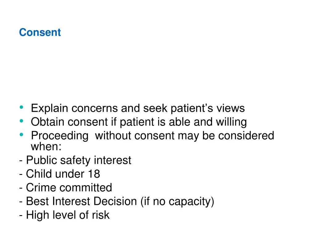 consent